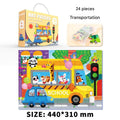 Set 2: 24-piece Transportation Theme Gift Box + Free Storage Bag (Pack of 2)