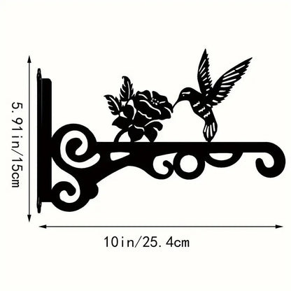 Outdoor iron flower basket for garden
