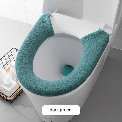 Stylish black rabbit toilet seat cover