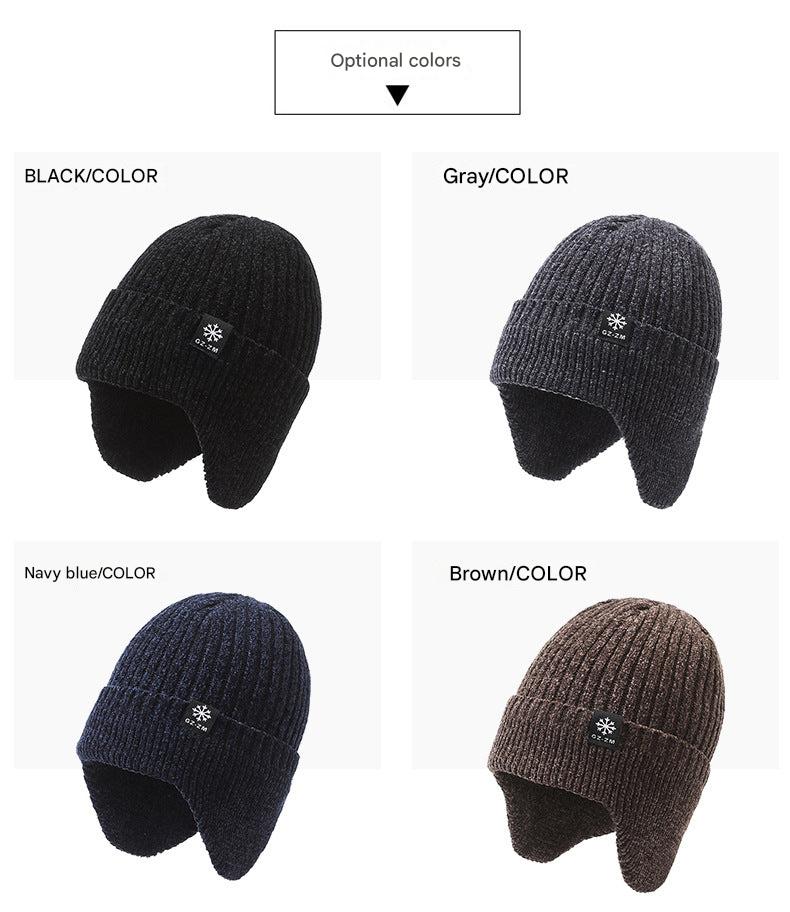 Stylish blue winter hat for outdoor activities