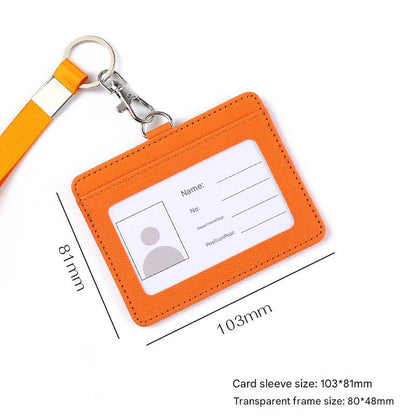 Multi-card holder with PU leather design for work and bus passes