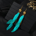 20-Vintage Long Feather (Hole Green)