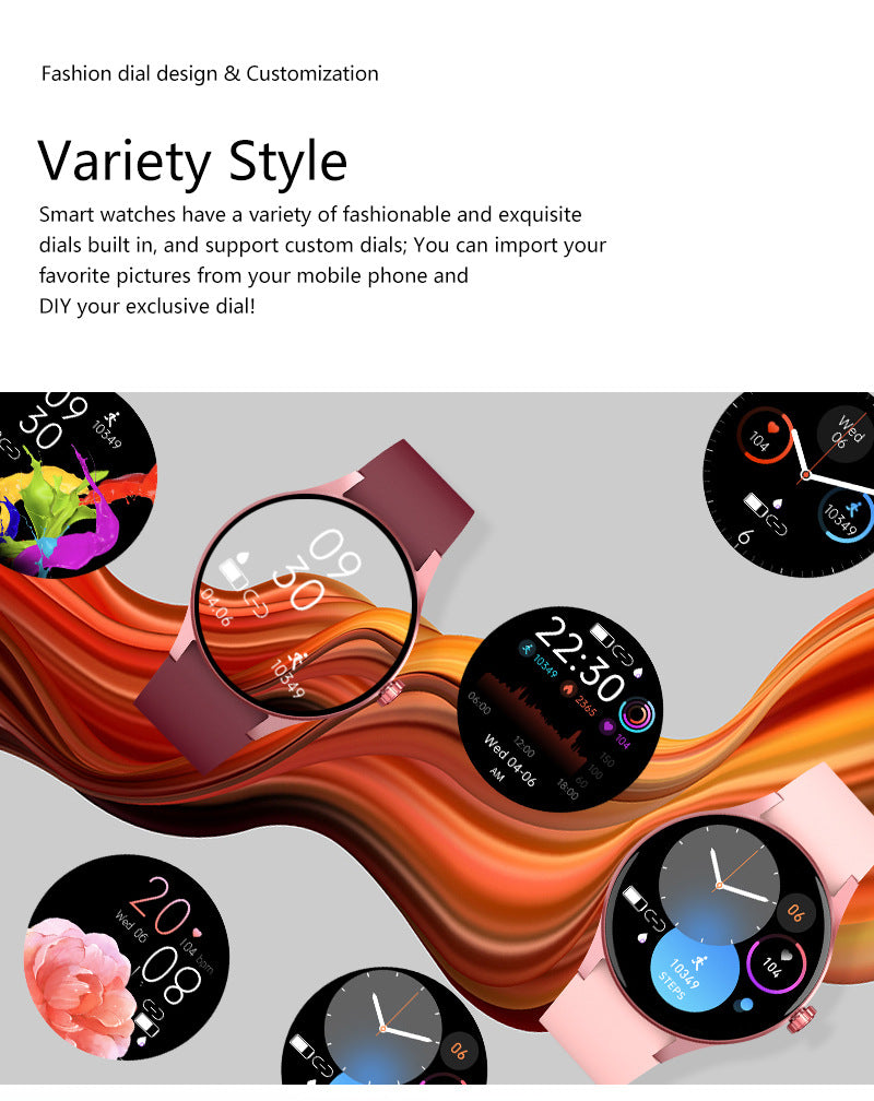 Smart fitness watch with music playback feature