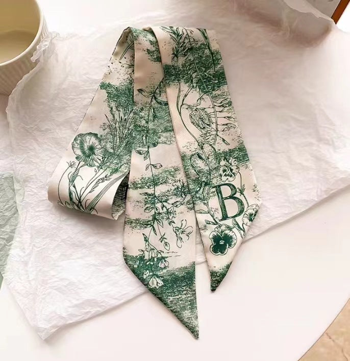 Geometric satin scarf perfect for gifts