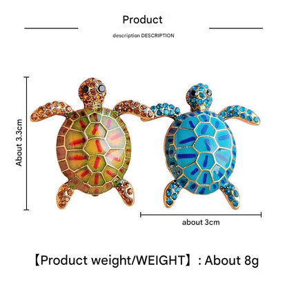 Colorful turtle pin for outfits image 8