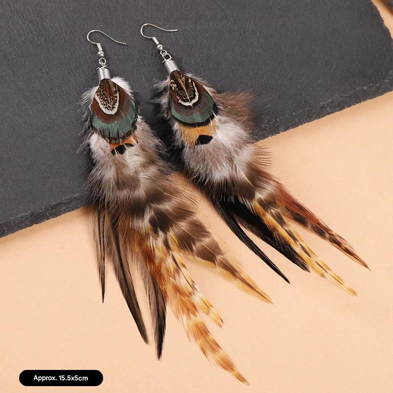Lightweight feather jewelry for women