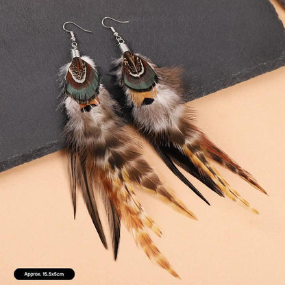 Lightweight feather jewelry for women