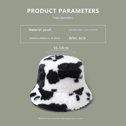 Leopard print fisherman hat front view
