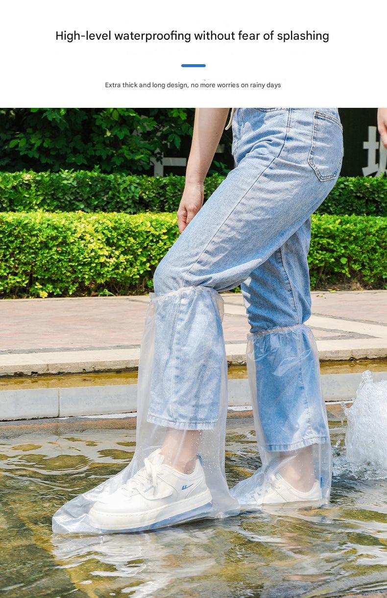Waterproof disposable shoe cover front view
