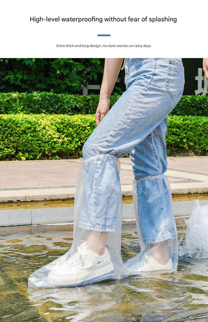 Waterproof disposable shoe cover front view