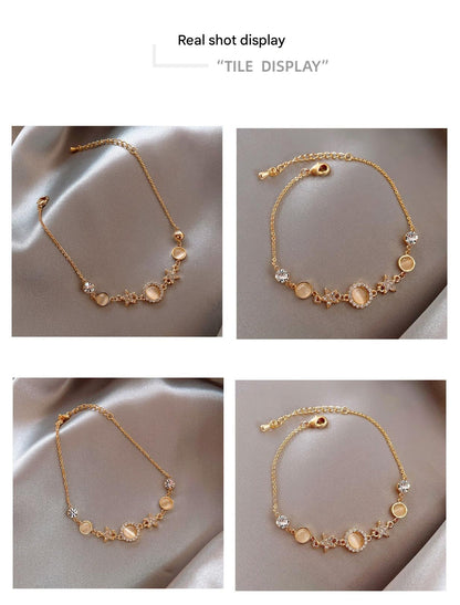 star-shaped cat eye stone bracelet image 6