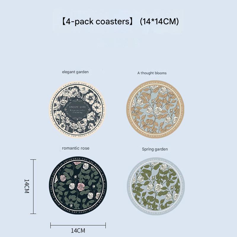 Elegant round kitchen table mat