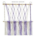 Woven Cotton Rope Storage Rack: Single Layer A Model Purple and White Color