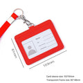 Red - Horizontal Card Holder with Hand Strap