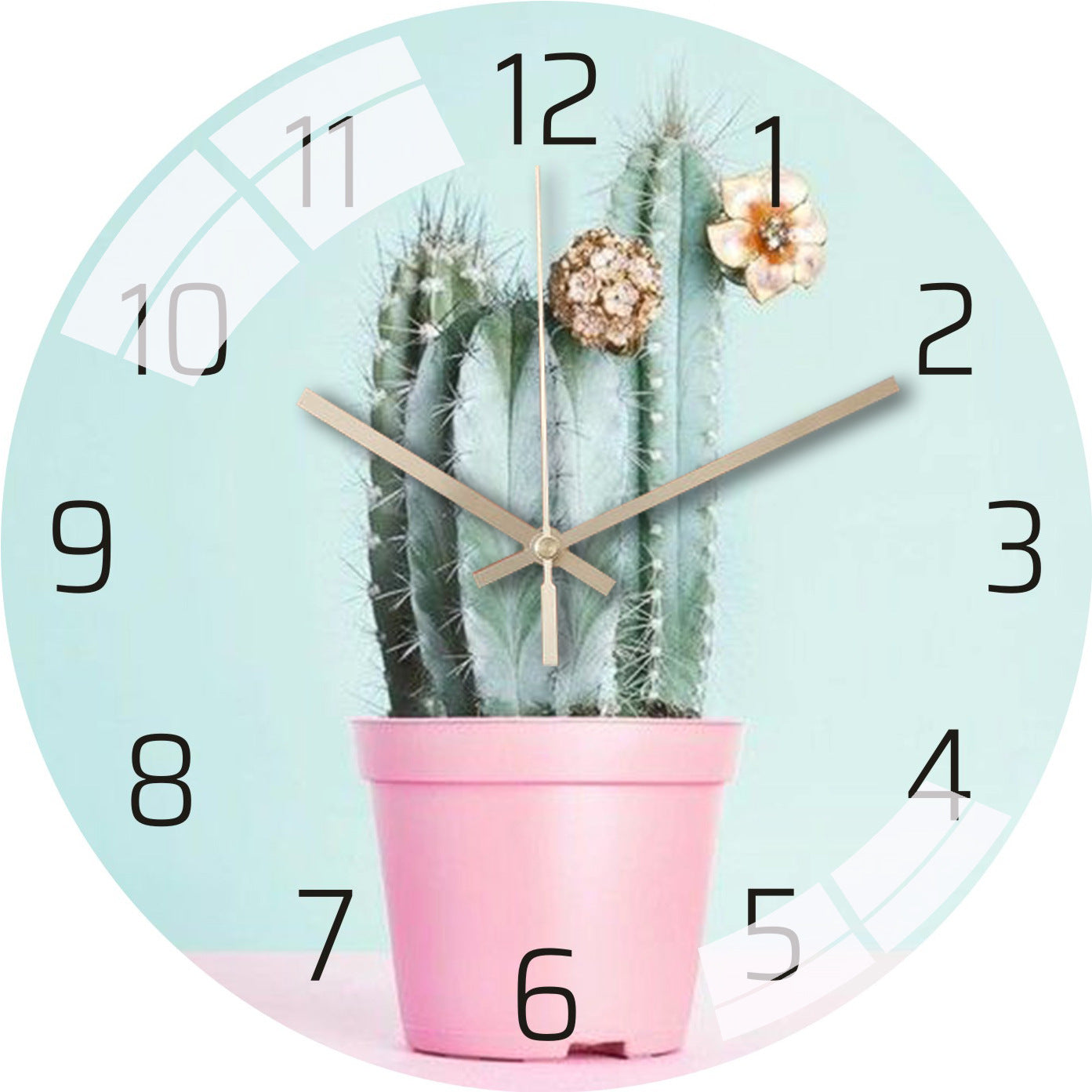 Minimalist wall clock design showcase