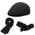 Hat + Scarf + Gloves Three-Piece Set