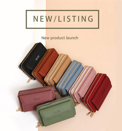 Pink multi-functional women's handbag