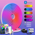 24V Neon Blue Bluetooth RGBIC (10 meters, 960 lights) US Standard (Pack of 1)