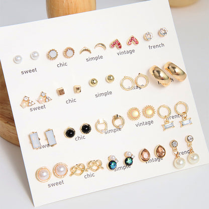 Stunning Pearl Earrings Set Image 4