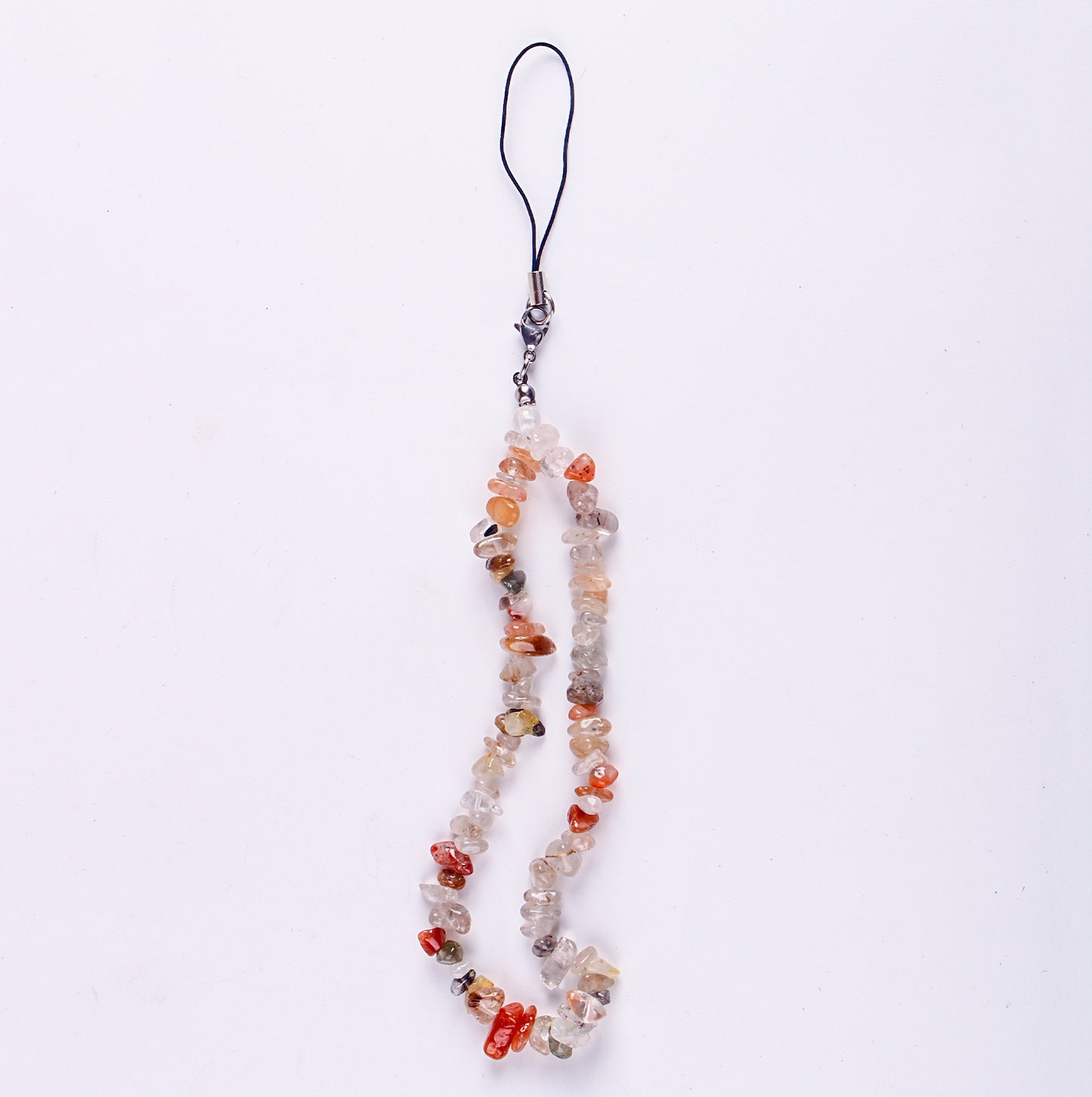 Natural Stone Phone Strap with Rose Quartz