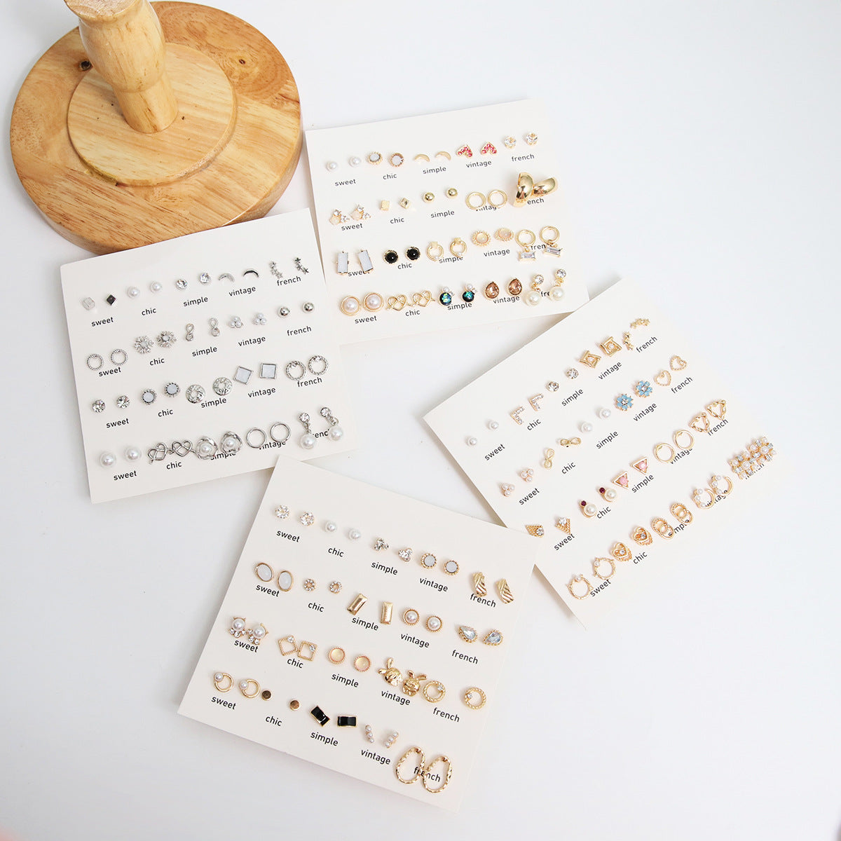 Stunning Pearl Earrings Set Image 7