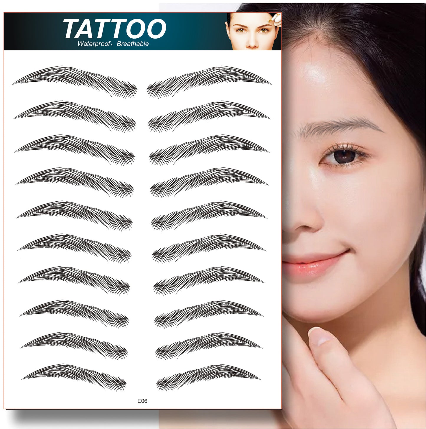 Realistic Temporary Brow Tattoos - Image 3