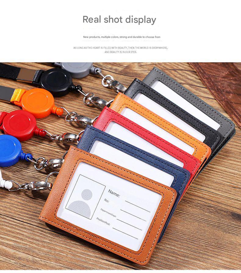 Durable materials of synthetic leather ID holder