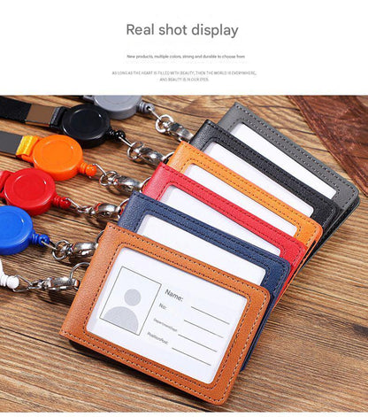 Durable materials of synthetic leather ID holder