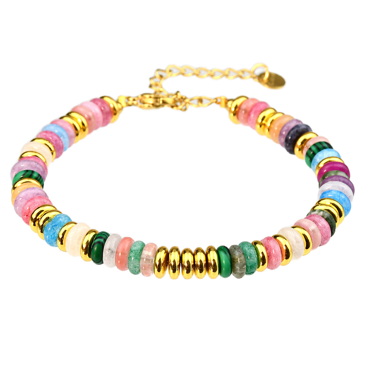 Natural stone bracelet with various colors image 6