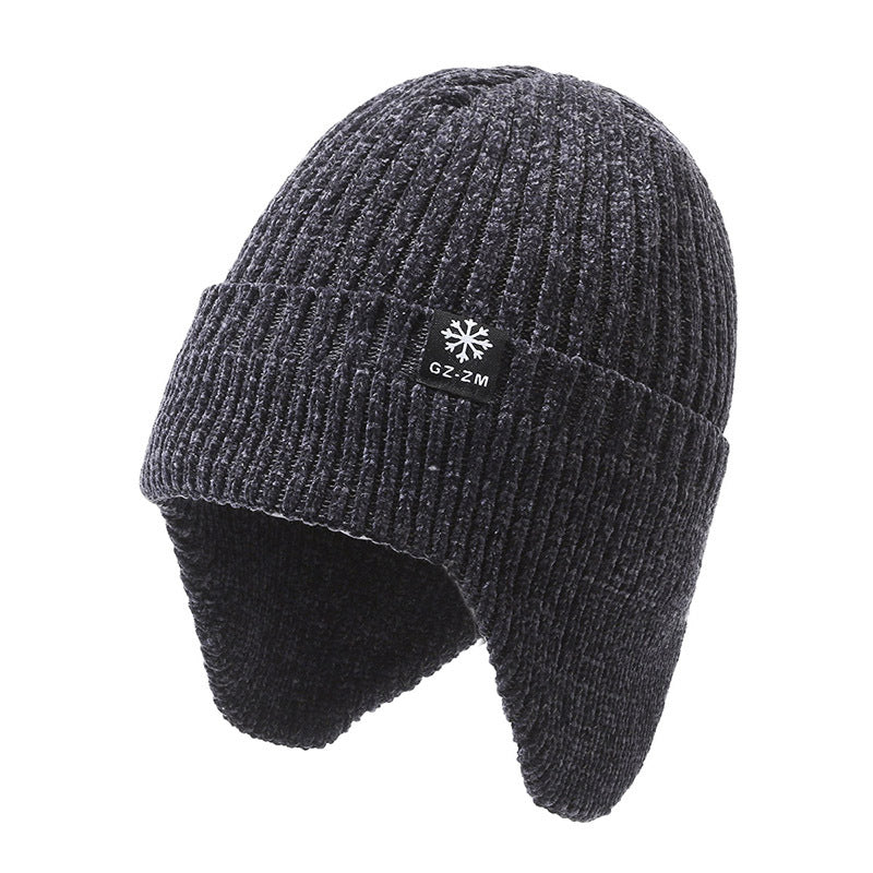 Coffee colored windproof beanie for men