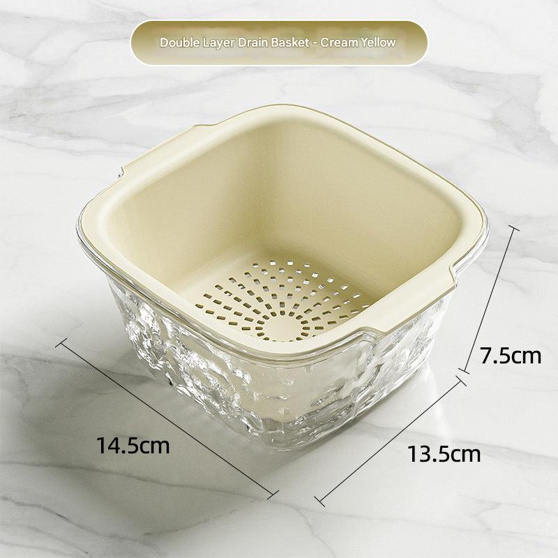 Double Layer Vegetable Washing Basket Image 4