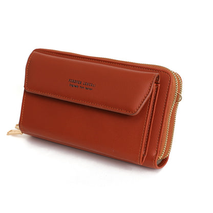 Green PU handbag with multiple compartments