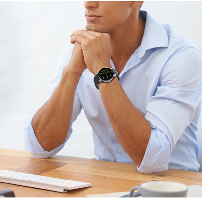 Smart fitness watch displaying health metrics