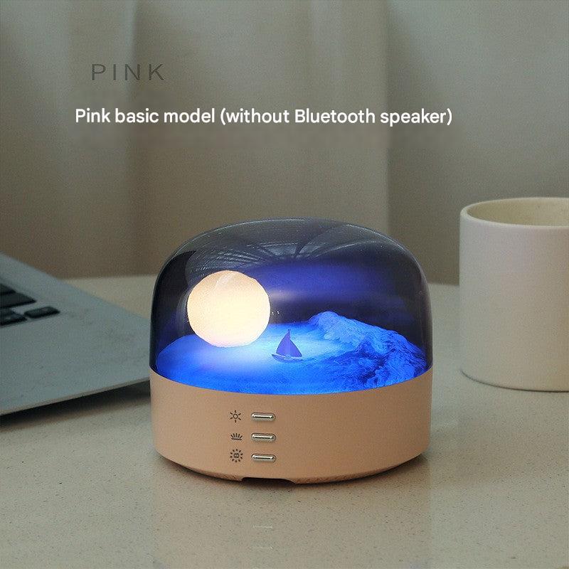 Portable Bluetooth speaker with LED