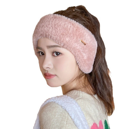 Image of winter beanie showcasing top view