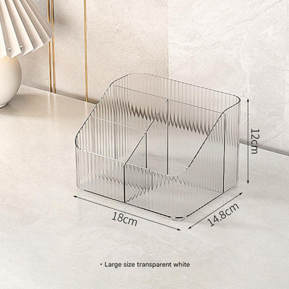 Transparent storage box for cosmetics