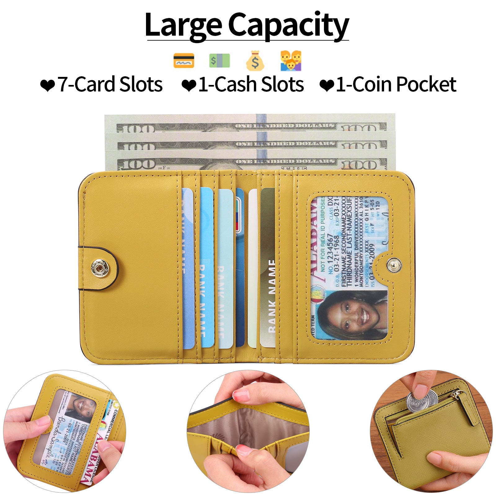 Cherry blossom pink slim wallet