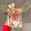 02#Christmas Headband - Brown Rabbit Branch [With Light]