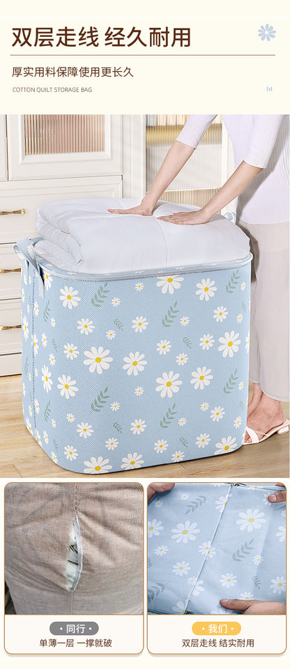 Large storage bag for clothing and bedding