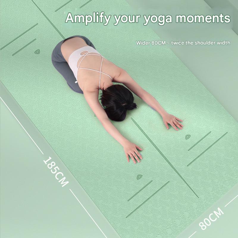 TPE Yoga Mat with Custom Logo Image 3