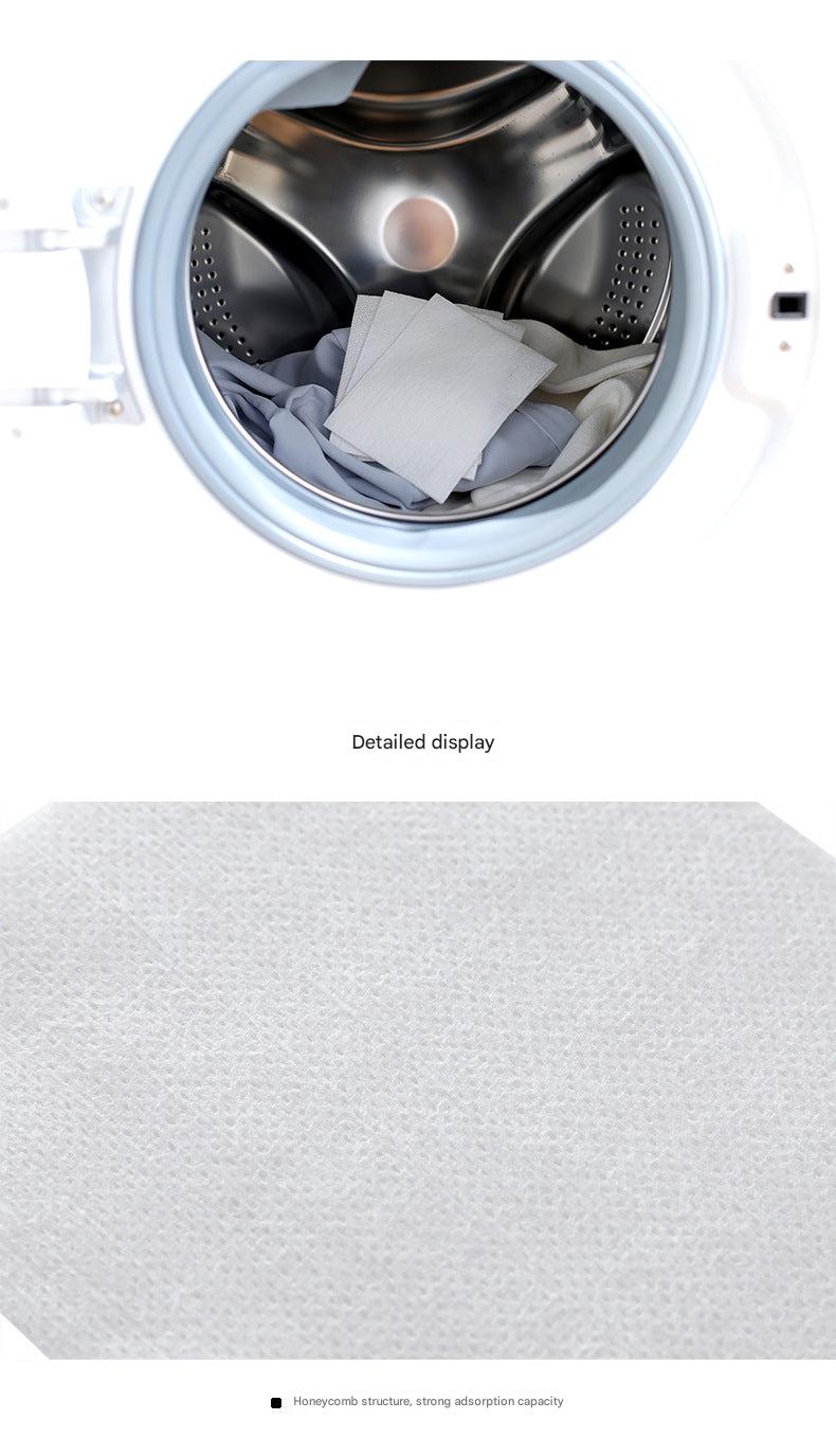 Close-up of color safe laundry sheet