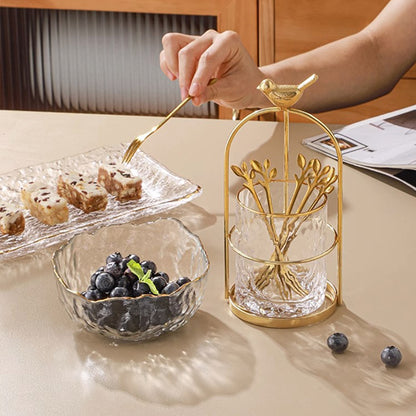 Stylish fork organizer for dessert use 4