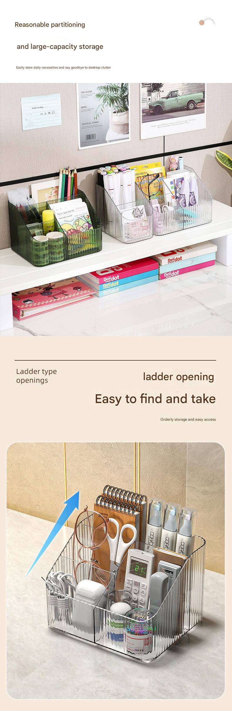 Stylish makeup storage solution for vanity