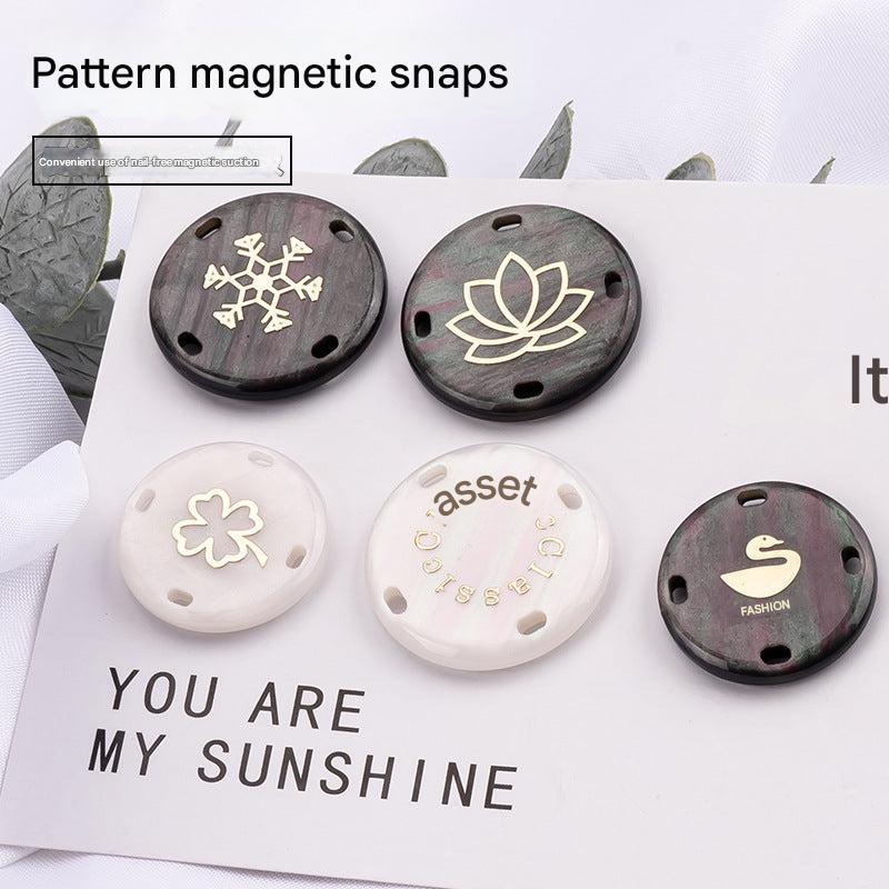 Strong magnetic button for accessories