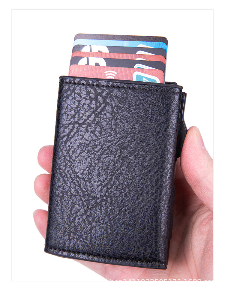 Aluminum credit card holder profile view