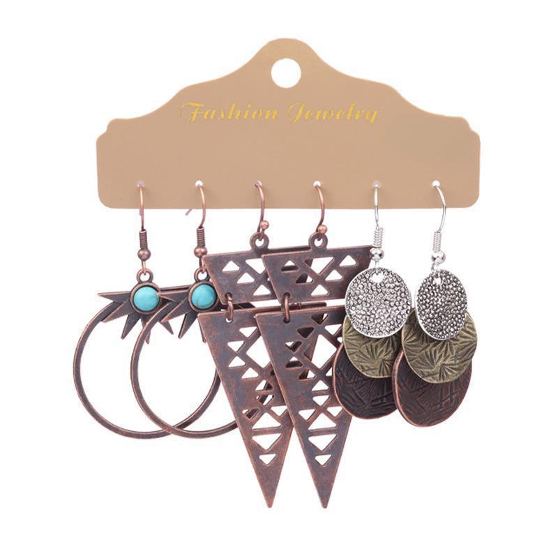 Purple Long Earrings with Tassels - Image 3