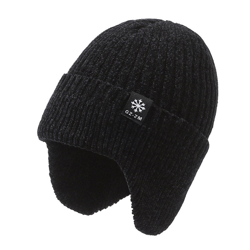 Chenille warm hat for winter protection