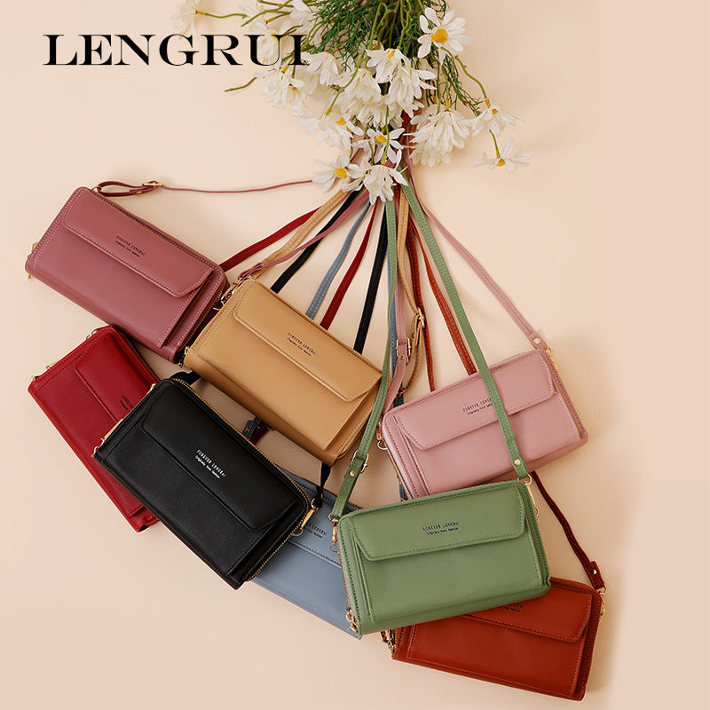 Pink multi-functional women's handbag