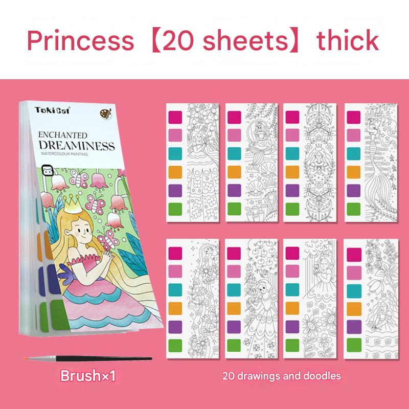 kids watercolor book