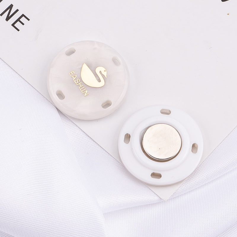 Detachable magnetic closure button
